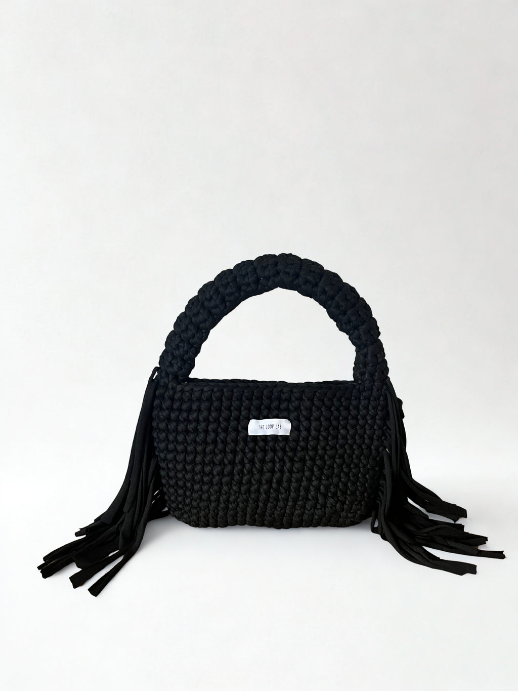 CROISSANT Crochet bag BLACK