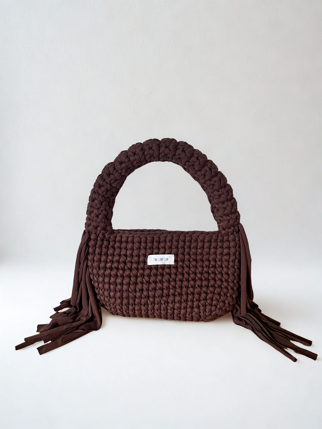 CROISSANT Crochet bag BROWN