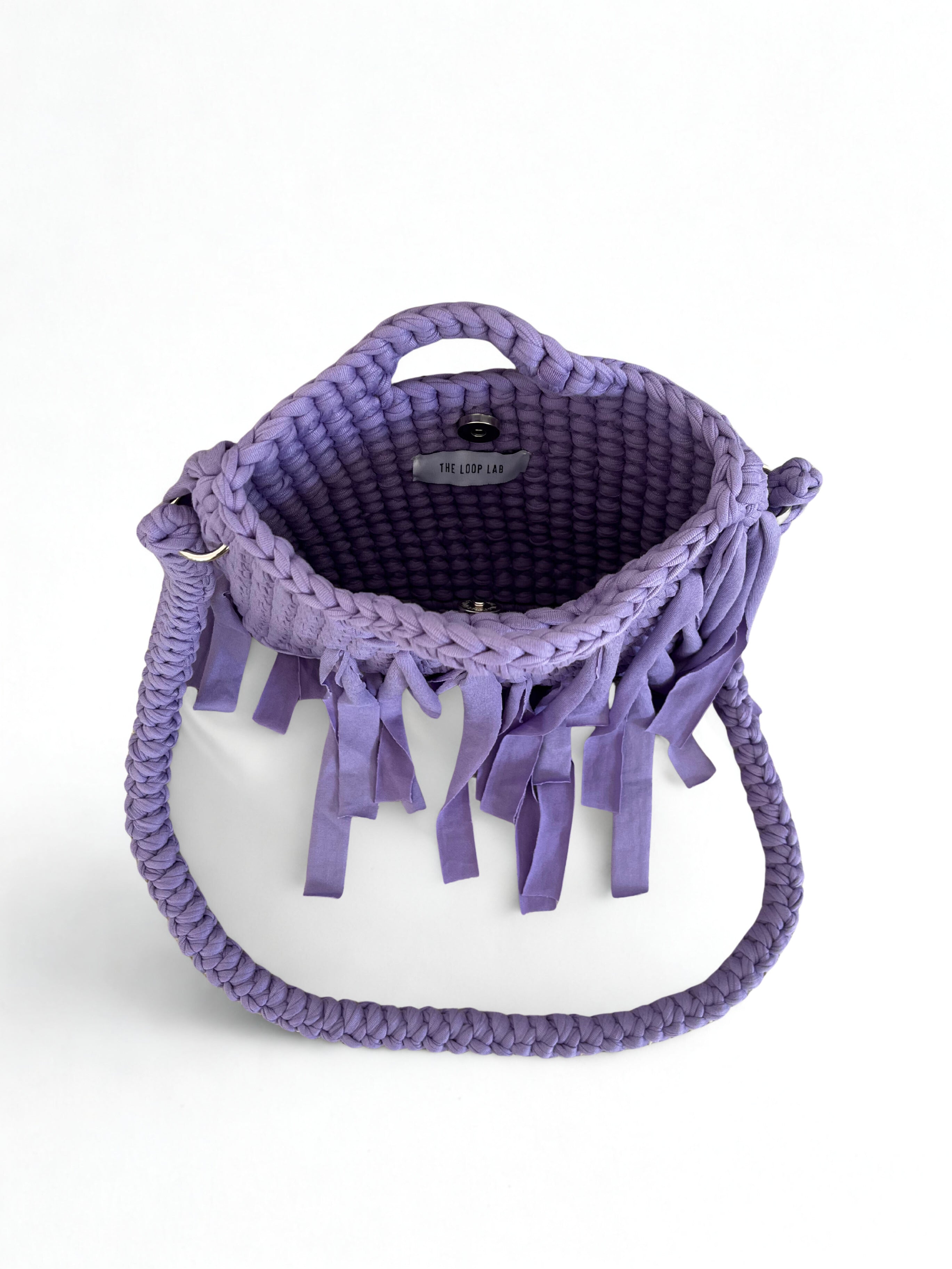 SMALL Crochet bag LILAC